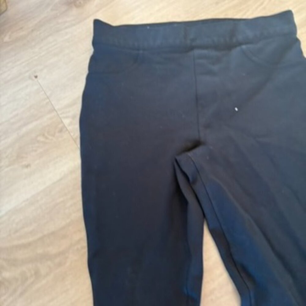 SPANX The Perfect Pant Back Seam Skinny Ankle Pull on Pants Black Large Petite - Picture 3 of 7